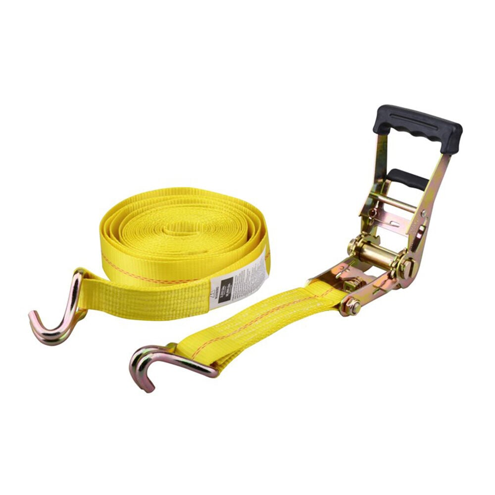 image of Ratchet Strap, Double J Hooks, 2 in x 27 ft