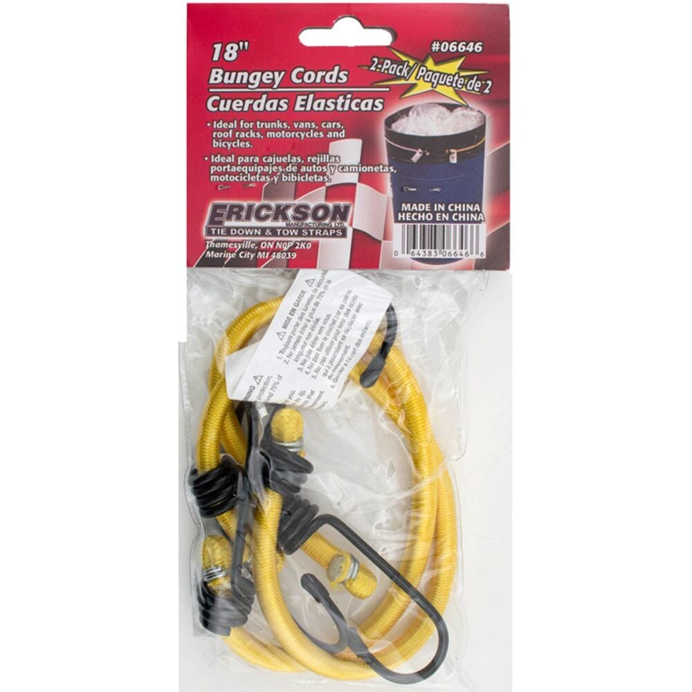 image of Bungee Cord Assortment, 18 in, 2 count