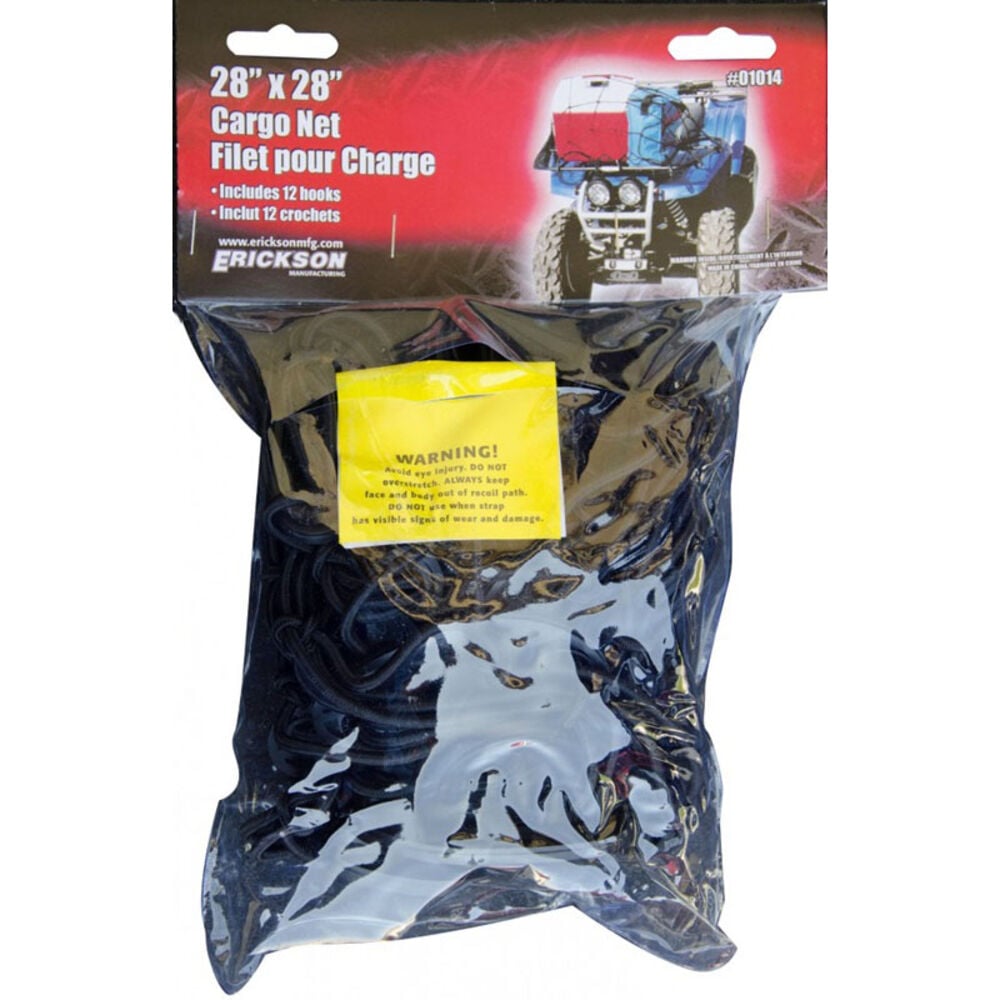 image of 28-in X 28-in Cargo Net With Hooks