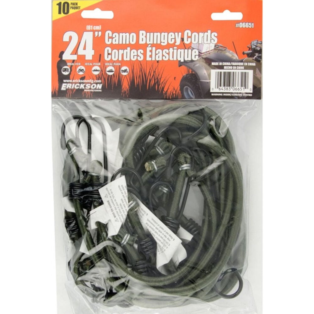 image of Camo Bungey Cord, 24-in, 10-Pack