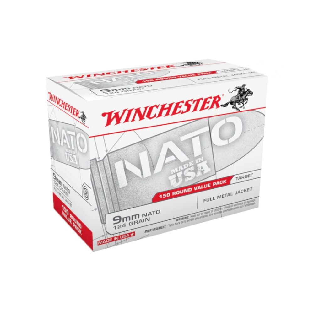image of USA Valor 9MM NATO 124 Grain Handgun Ammunition, 200 rounds
