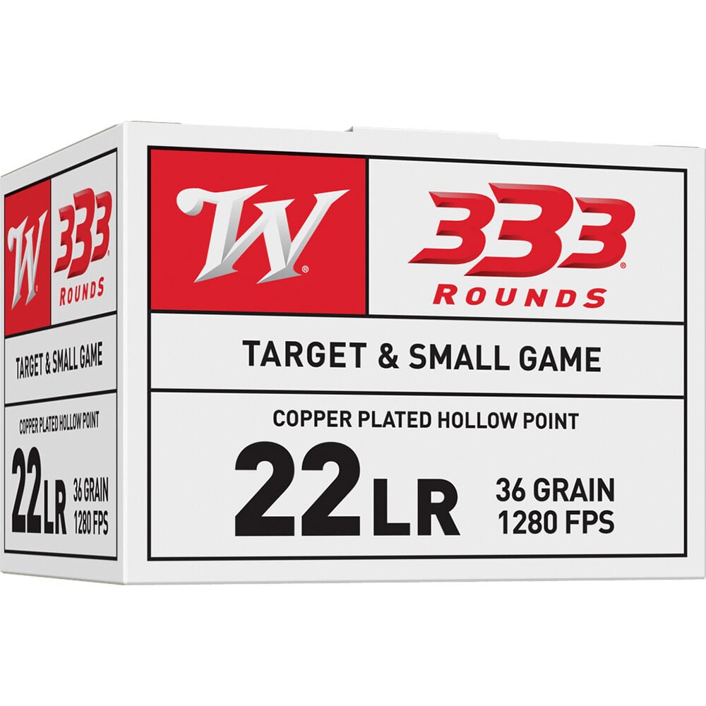 image of .22 Long Rifle 36 Grain Rimfire Ammo, 333 Rounds