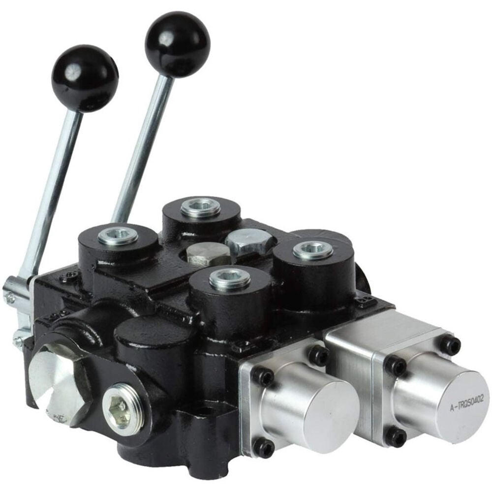 image of 30 GPM Mono-Block Directions control Valve, 2 Spool with 1st Position Float
