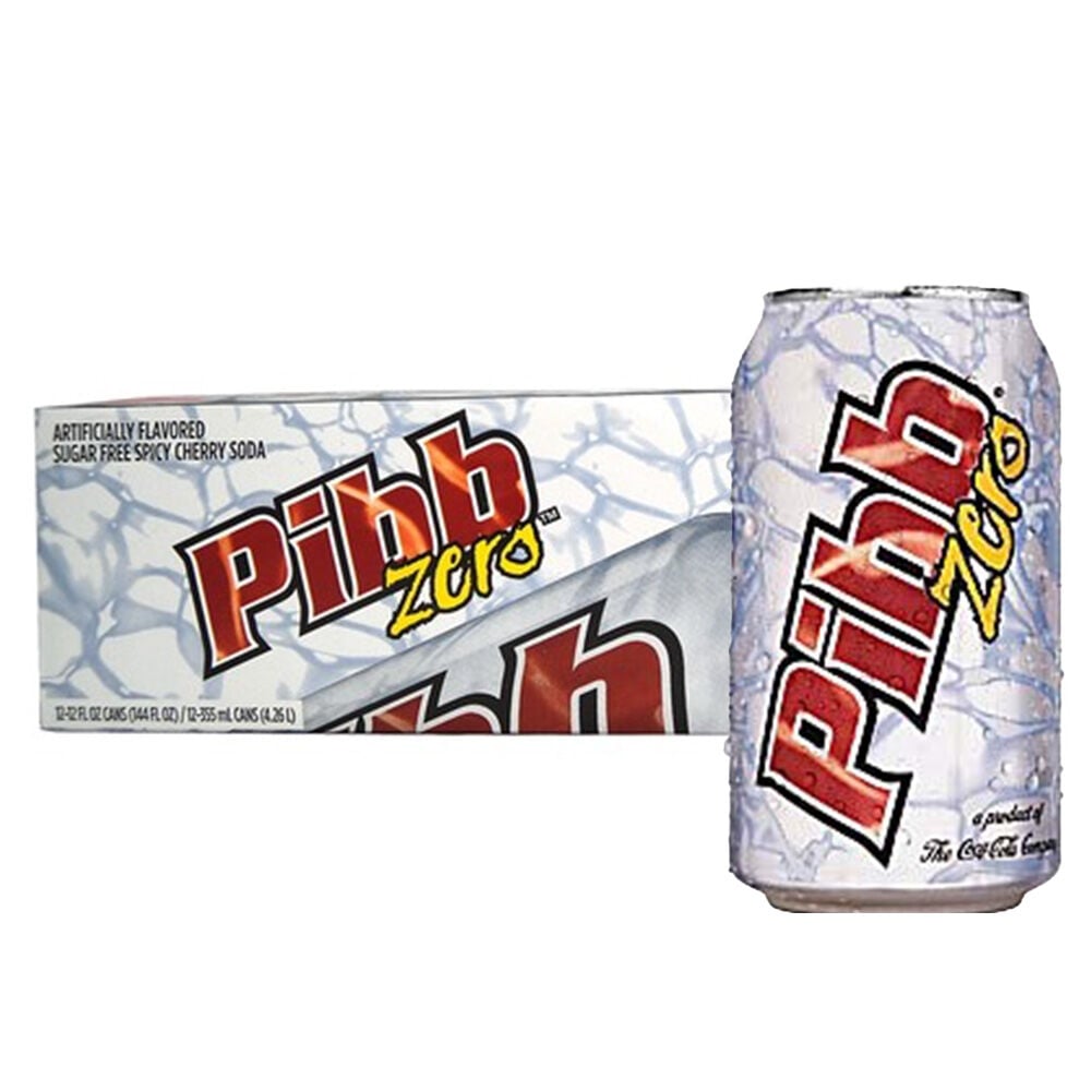 image of Pibb Soda Can- Zero, 12 fl oz, 12 pk