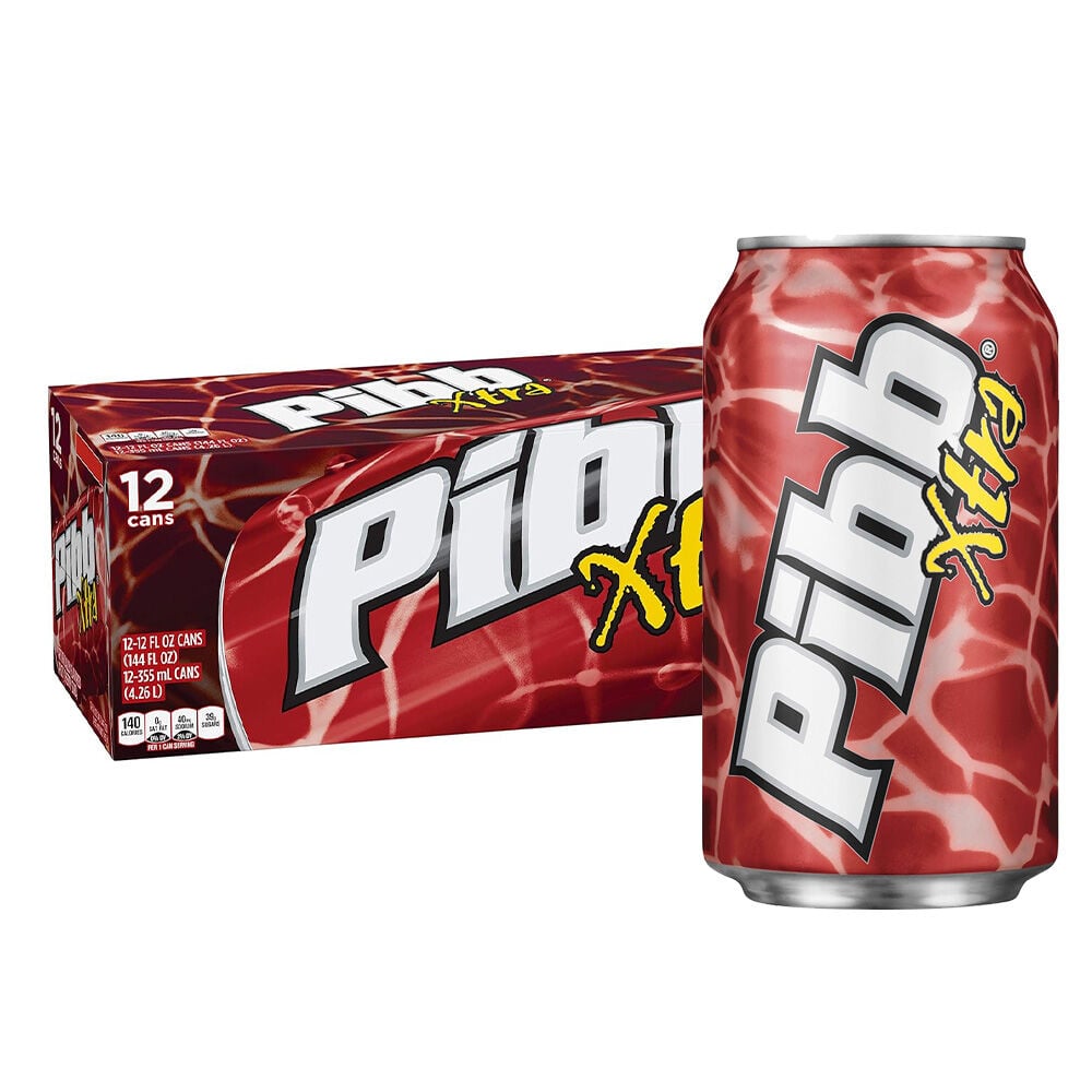 image of Pibb Soda Can- Xtra, 12 fl oz, 12 pk