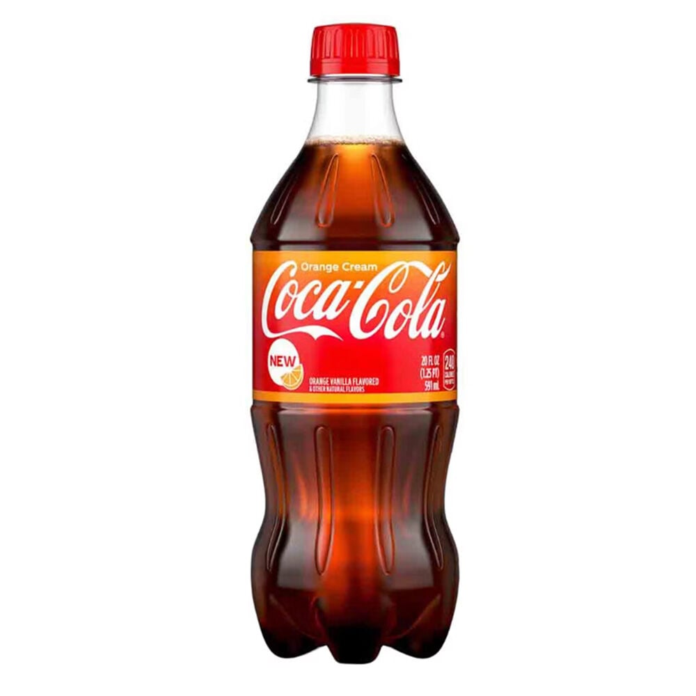 image of Soda Bottle- Orange Cream, 20 fl oz