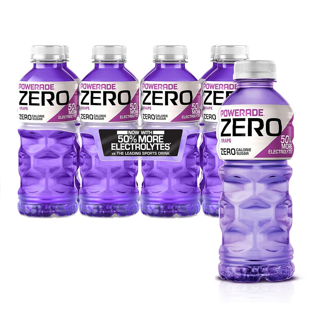 image of Powerade Sports Drink- Zero, Grape, 20 oz, 8 pk