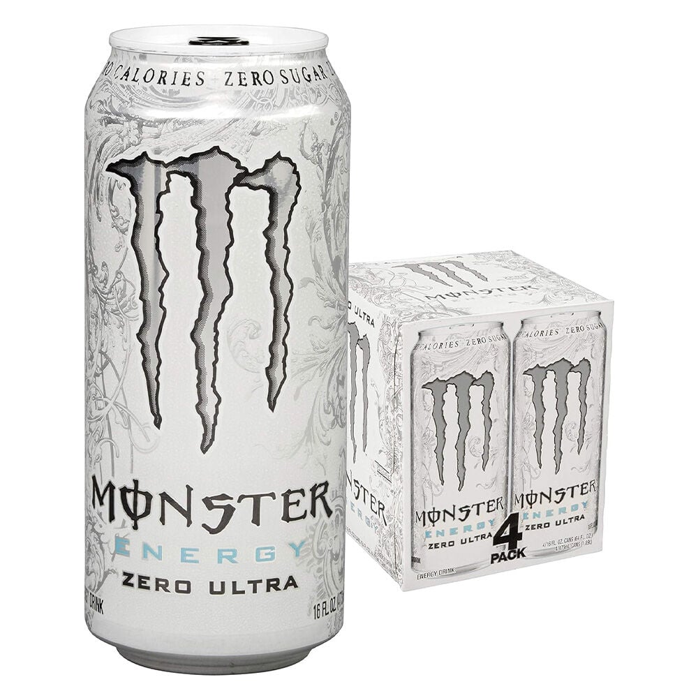 image of Monster Energy Drink- Zero Ultra, 16 fl oz, 4 pk
