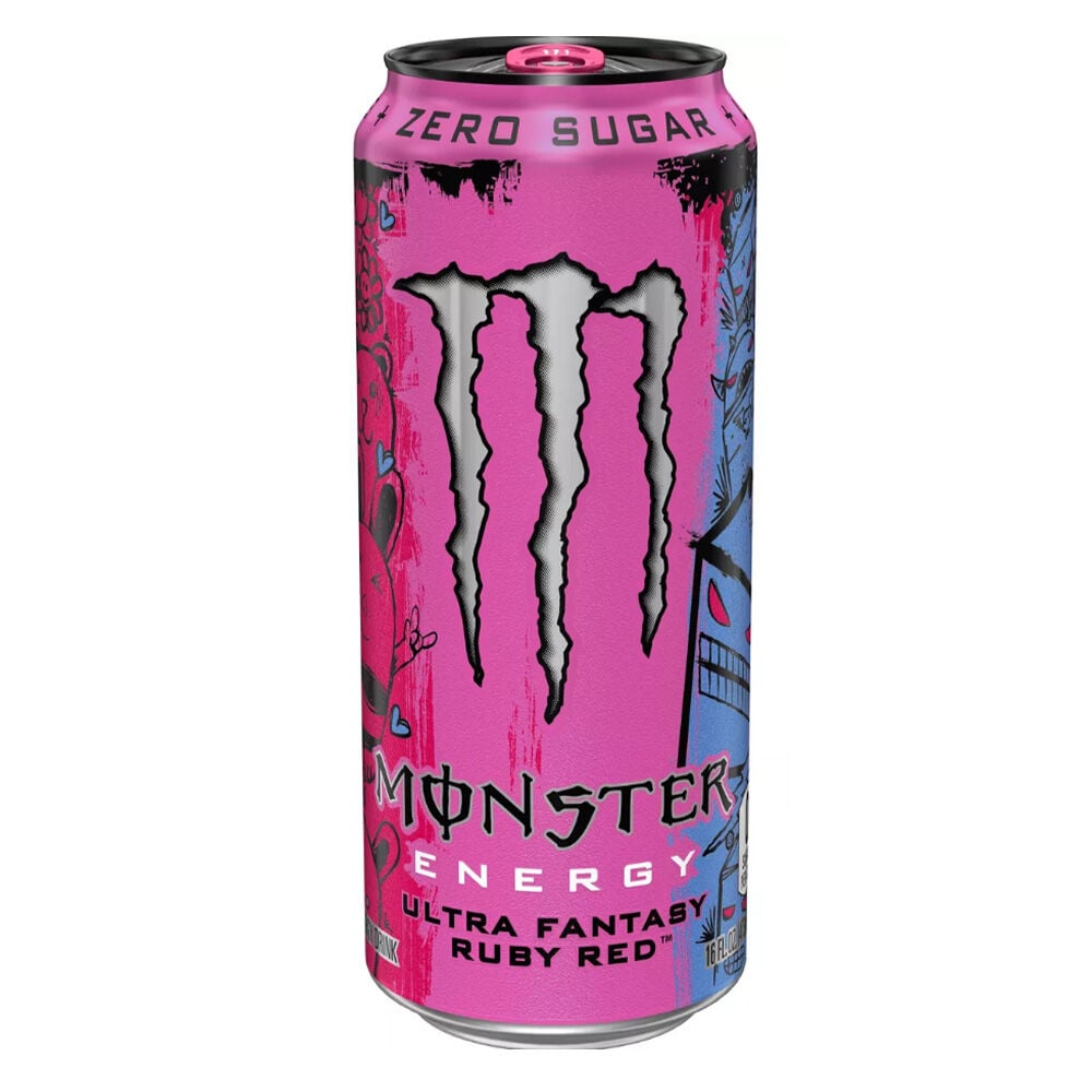 image of Monster Energy Drink- Ultra Fantasy Ruby Red, 16 fl oz
