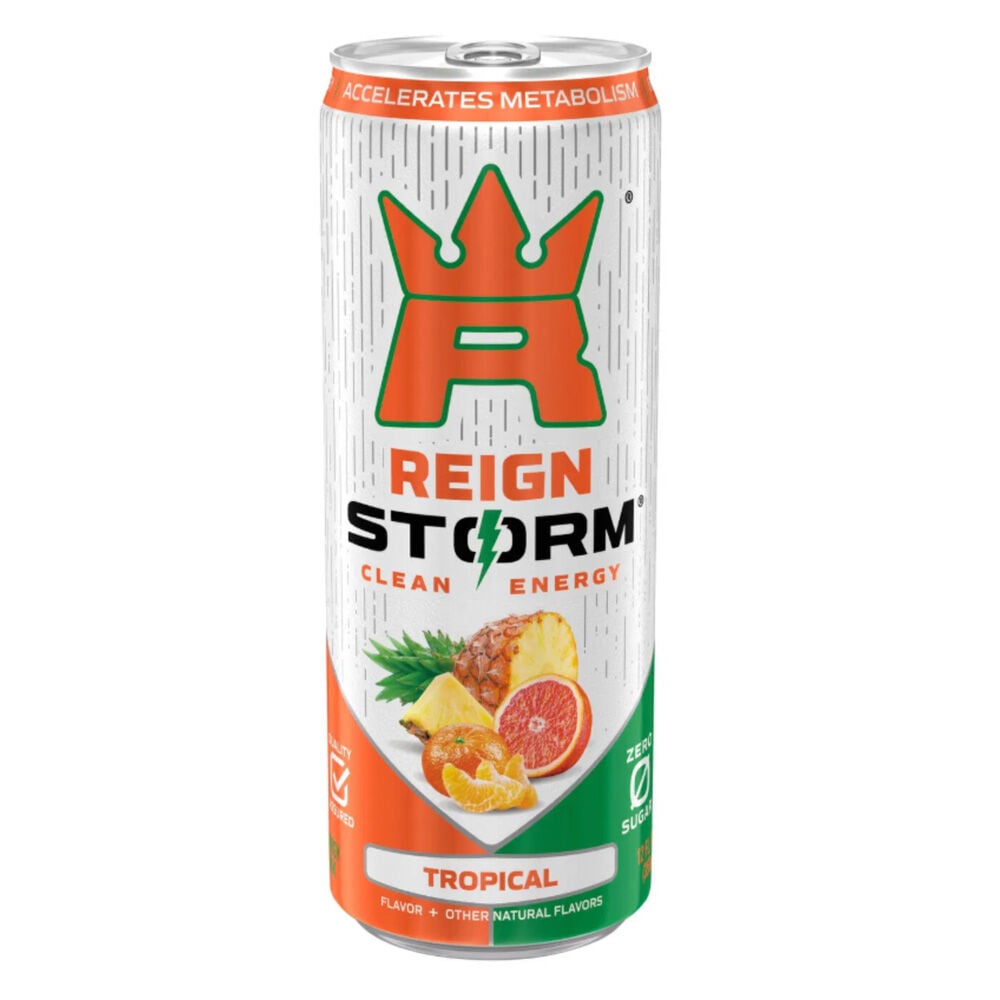 image of Reign Energy Drink- Storm, Tropical, 12 oz