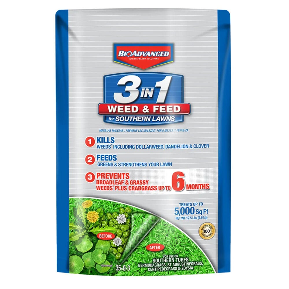 image of 3-In-1 Weed And Feed For Southern Lawns