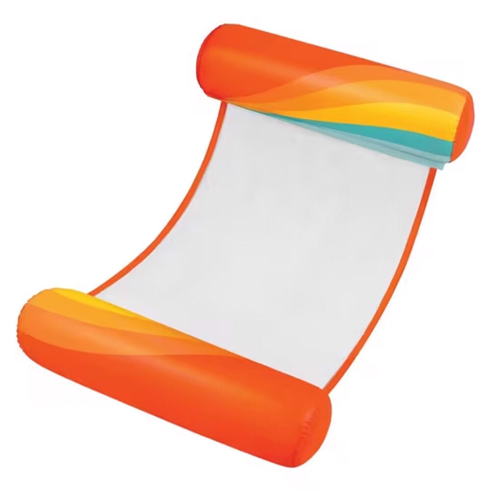 image of Retro Wave Inflatable Hammock Pool Float