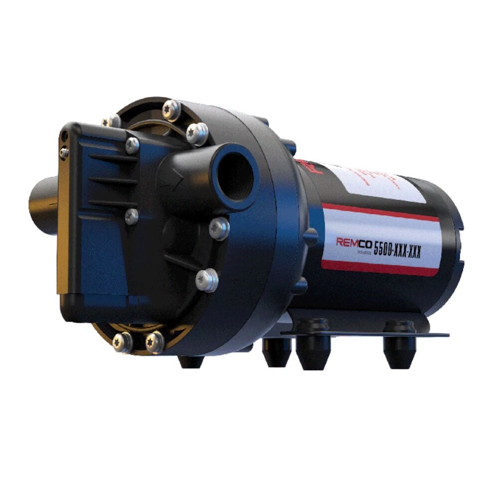 image of Pump, 4.0 GPM, 60 PSI, On Demand, 12 VDC, 3/4-inch Quick Attach, 2 Pin Connector, Retail Box