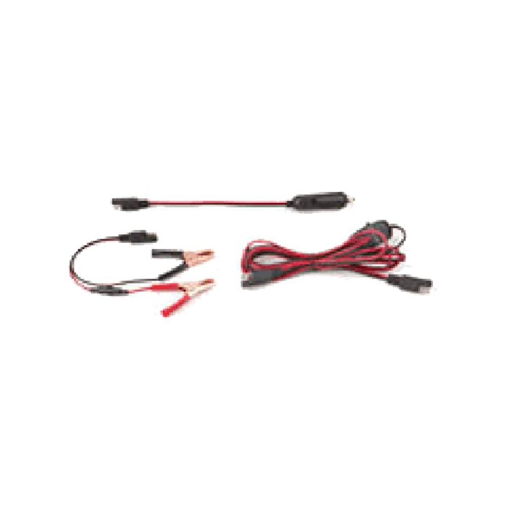 image of 16 awg, Wire Harness,90 in Extension, car adapter, 30 amp Battery Clips