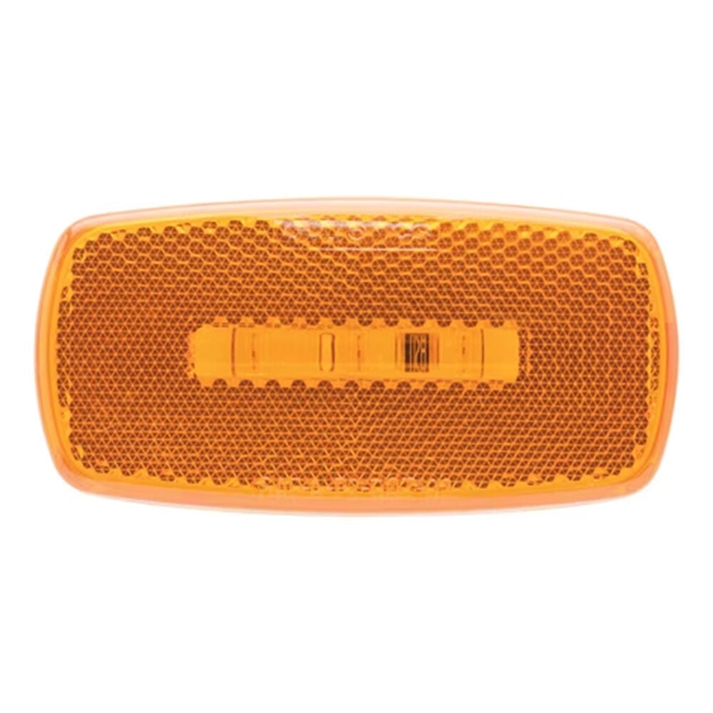 image of Amber LED Oblong Marker/Clearance Light, White Base
