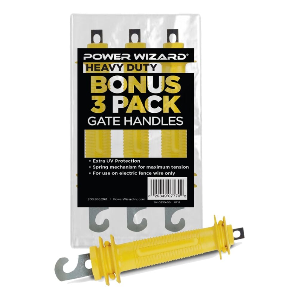 image of Heavy Duty Bonus 3 Pack Gate Handles, Yellow