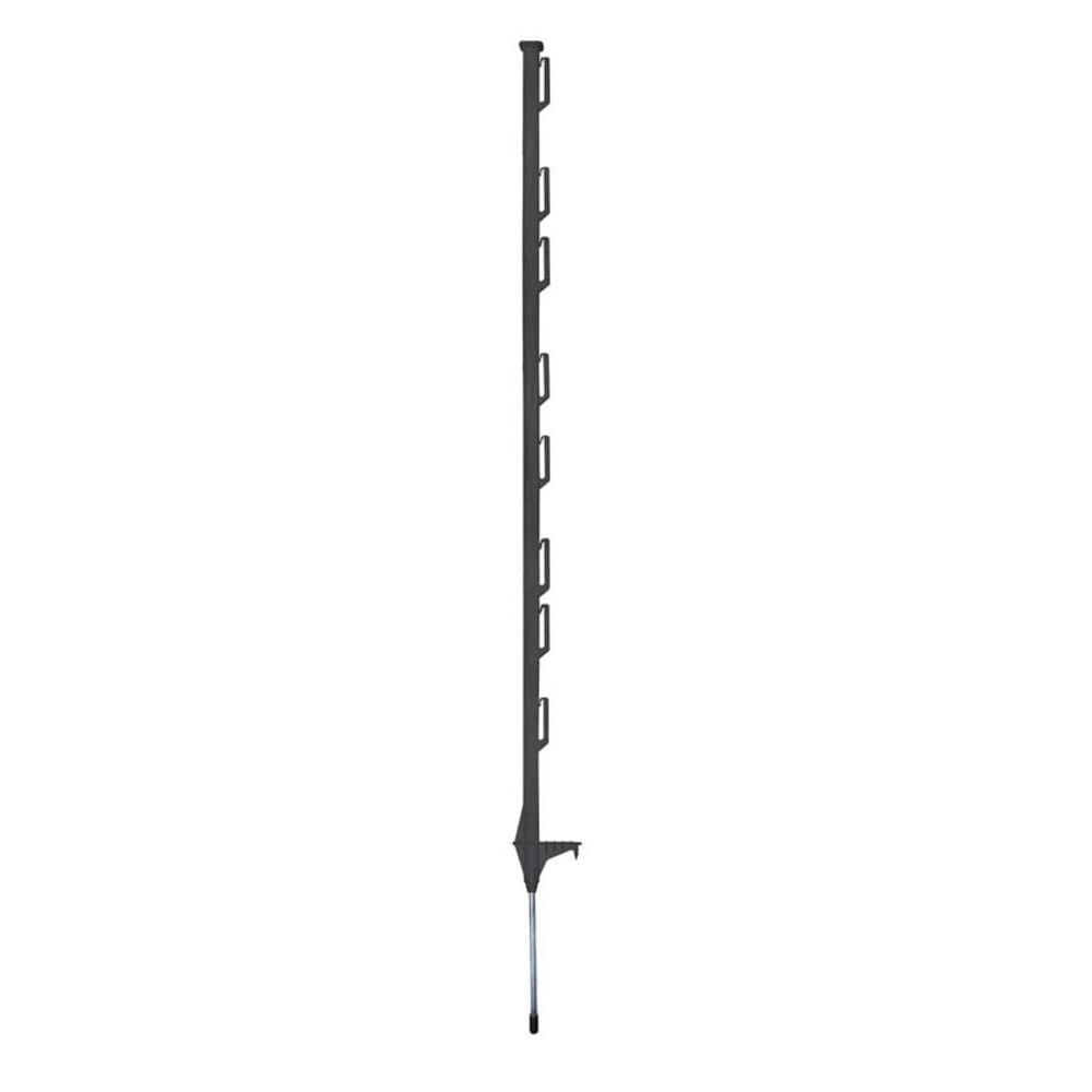 image of Black Poly Step In Post, 8 Wire, 48 in