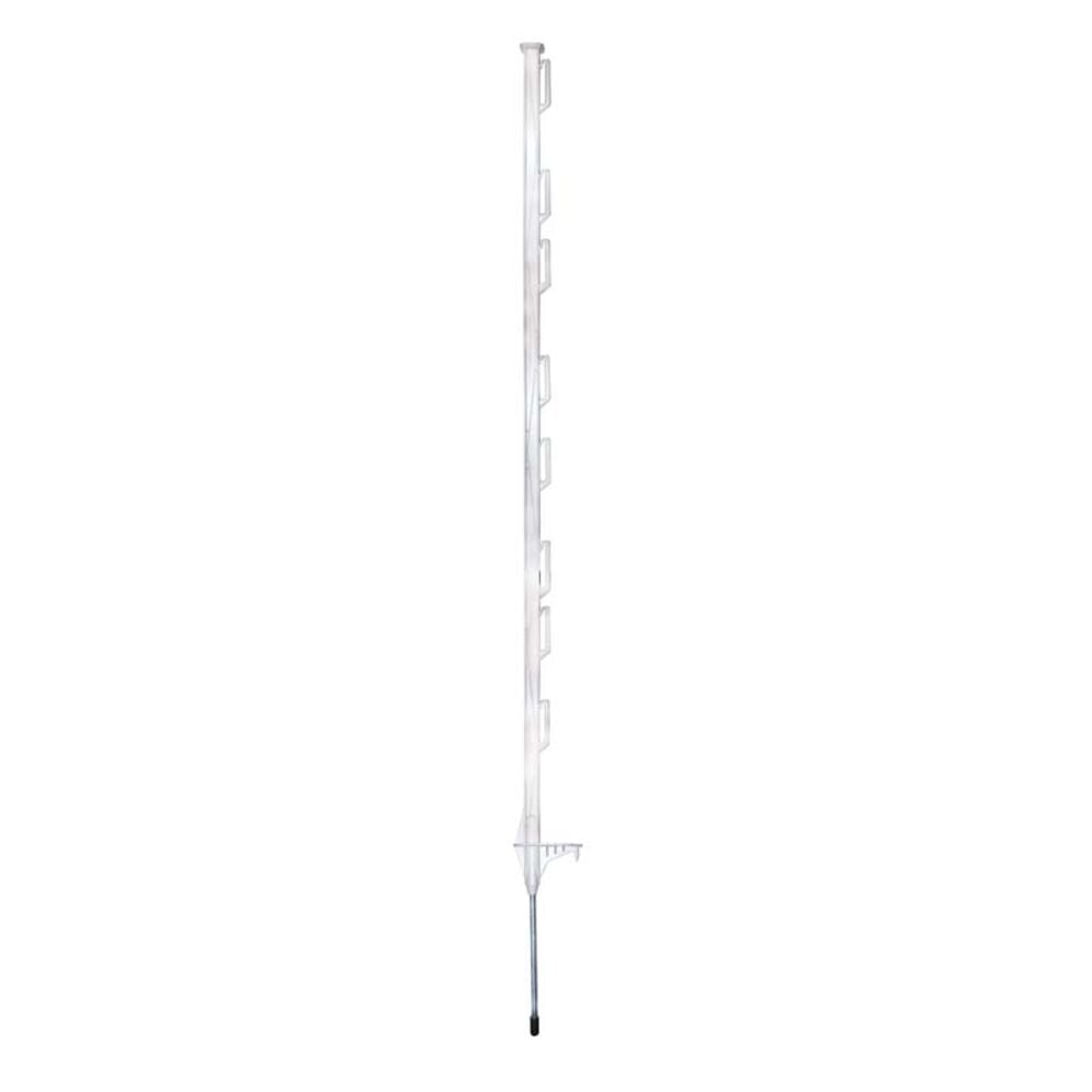 image of White Poly Step In Post, 8 Wire, 48 in