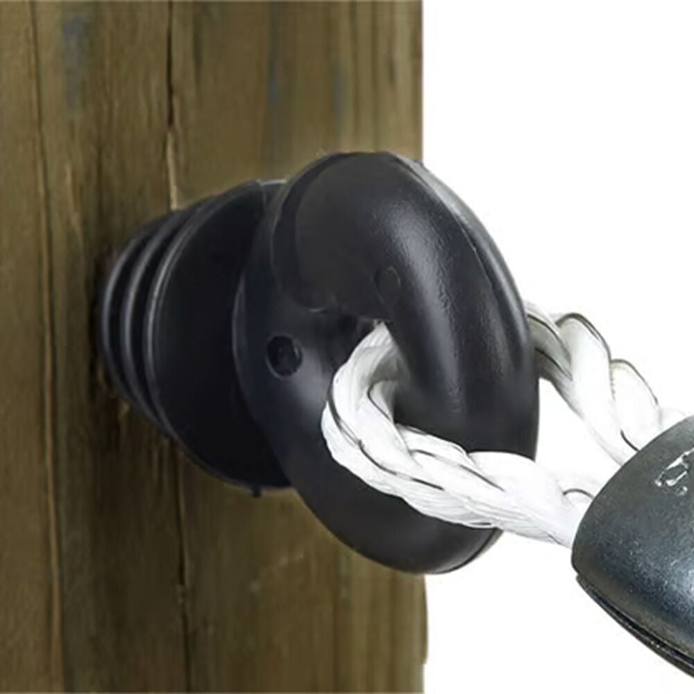 image of Electric Fence Insulator, Black, 25 pc