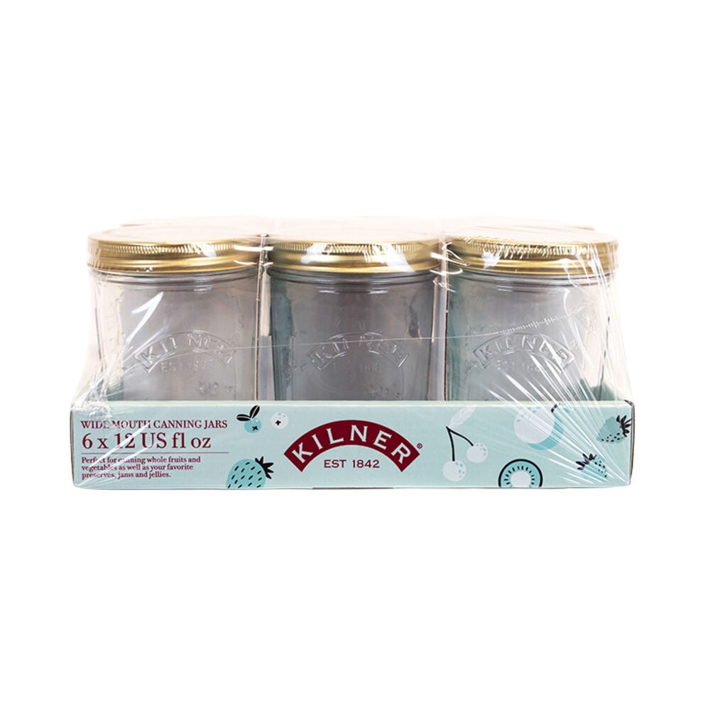 image of 12 oz. Wide Mouth Canning Jars, 6 pack