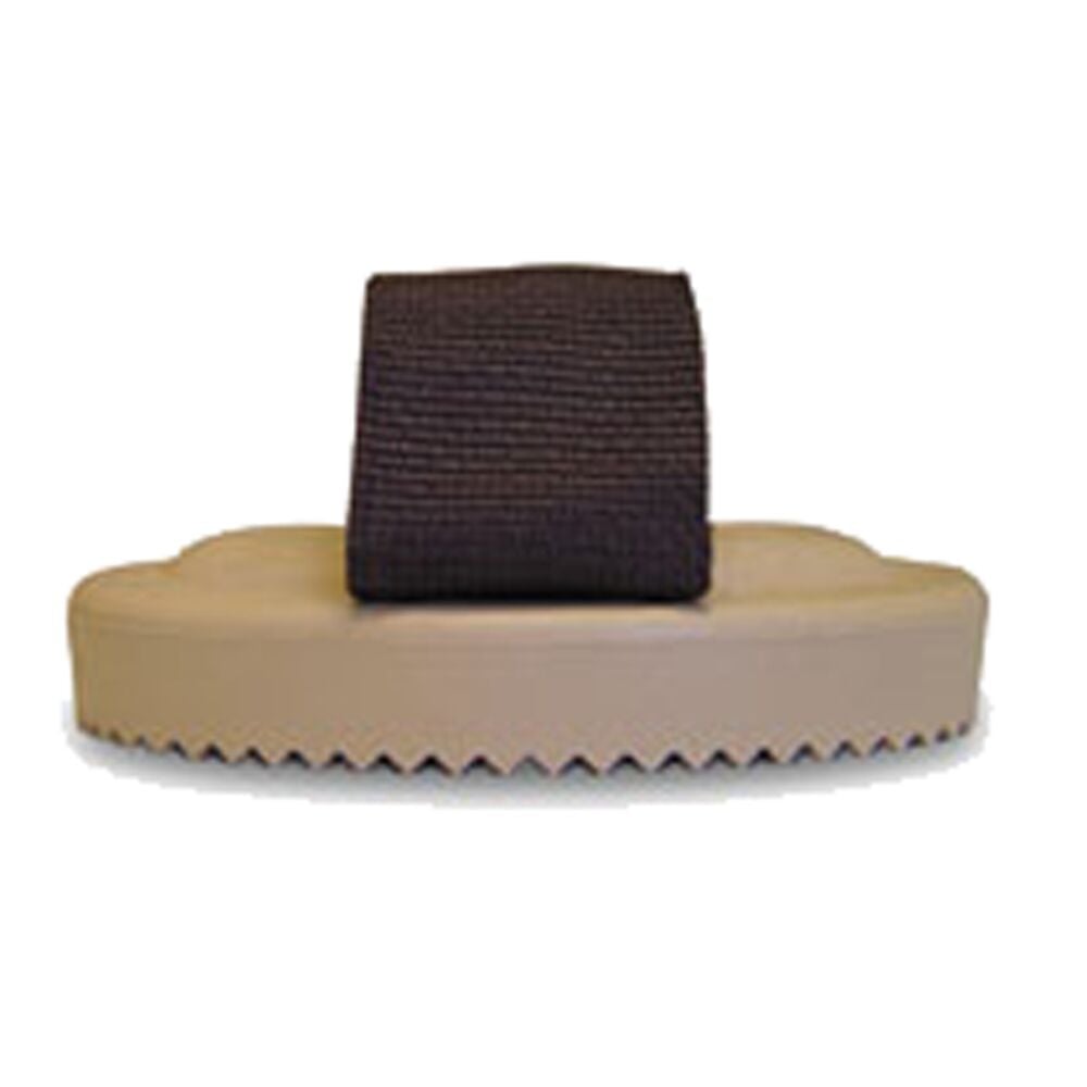 image of Curry Comb, Big Teeth, Tan Rubber