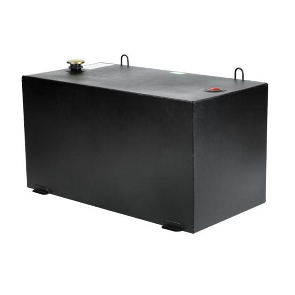 image of 100 gal Black Rectangular Steel Liquid Transfer Tank for Trucks