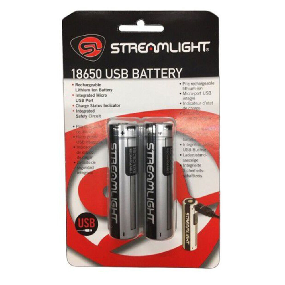 image of Li-Ion USB Rechargeable Battery, 2 pk