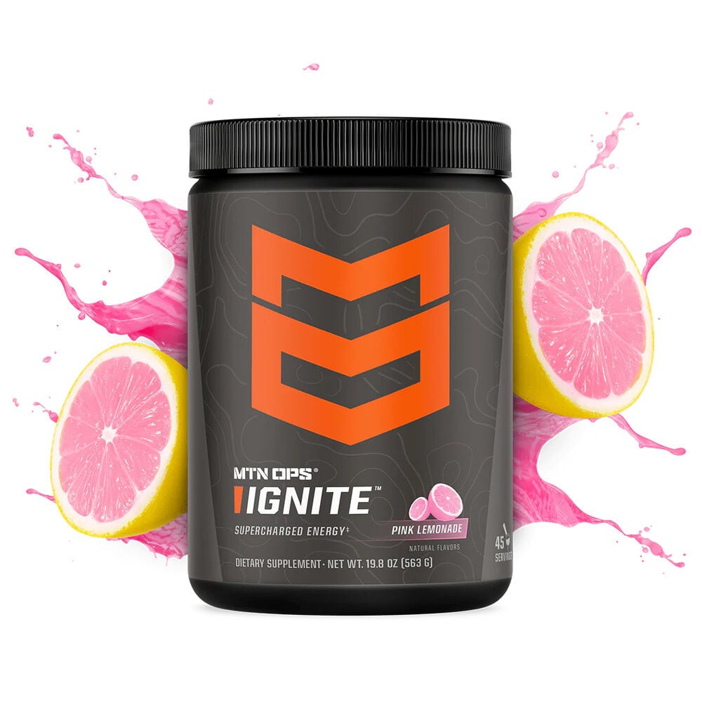 image of IGNITE Energy Drink Powder, 45 Servings, Pink Lemonade