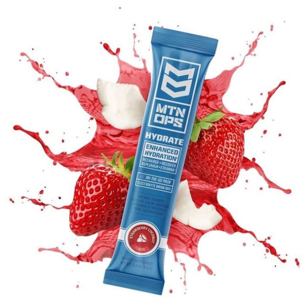 image of HYDRATE Electrolyte Drink Mix, Single, Strawberry Coconut