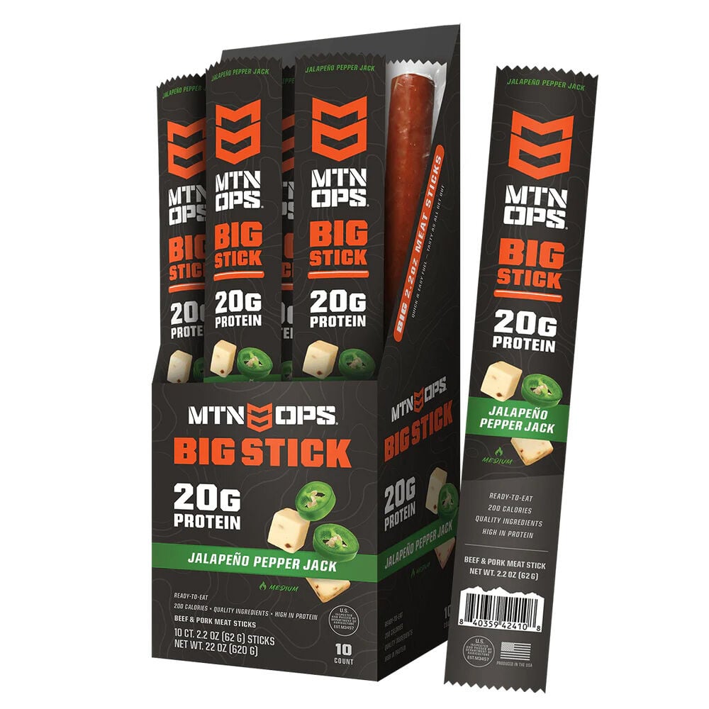 image of BIG STICK High Protein Meat Stick, Jalepeno Pepper Jack