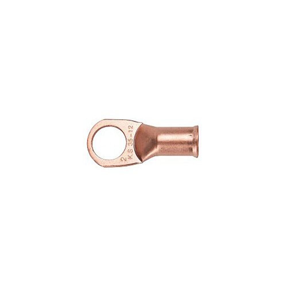 image of 3/8 in 6 AWG Crimp On Copper Lug