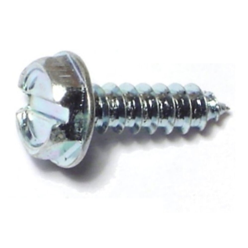 image of 6 x 1/2 Slotted Hex Washer Sheet Metal Screws - 21221