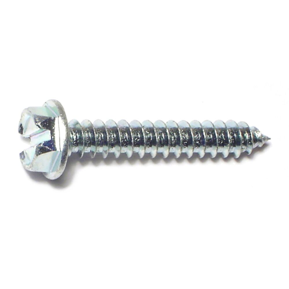 image of 8 x 1 Slotted Hex Washer Sheet Metal Screws - 21226