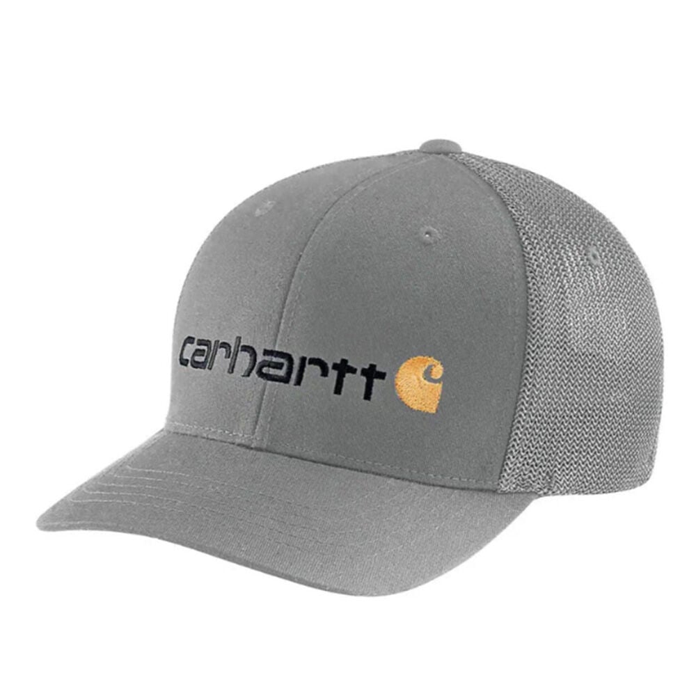 image of Men's Rugged Flex Fitted Canvas Mesh Back Logo Graphic Cap
