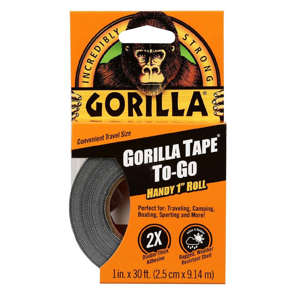 image of Black Tape To-Go, 1 in x 30 ft
