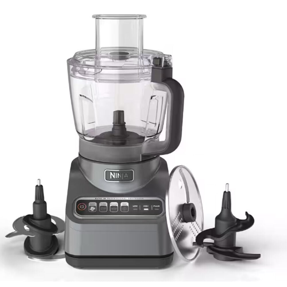 image of 9 c Professional Plus Food Processor, Three Blades and Food Chute and Pusher