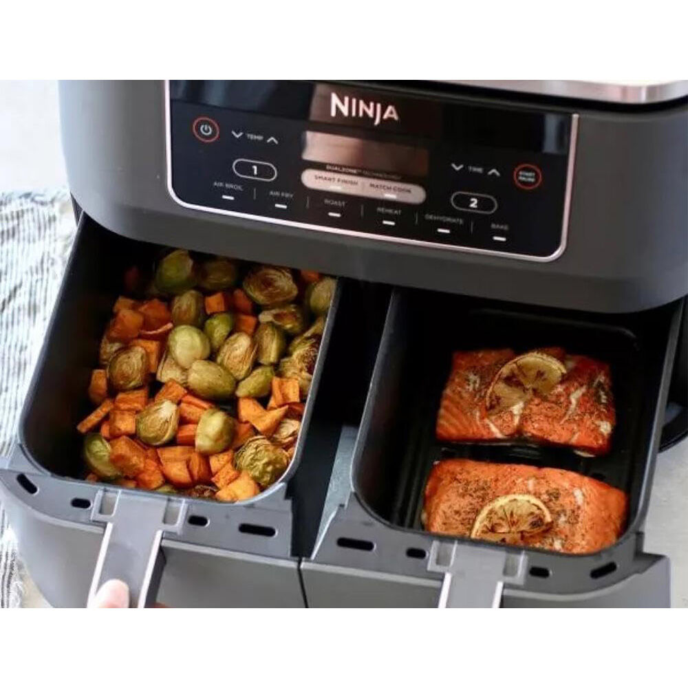 8 qt Foodi 6-in-1 Double Basket Air Fryer | Atwoods