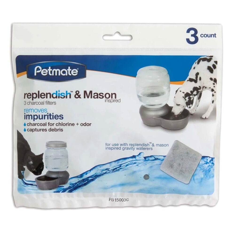 image of Charcoal Replacement Filters- Replendish and Mason, 3 pk