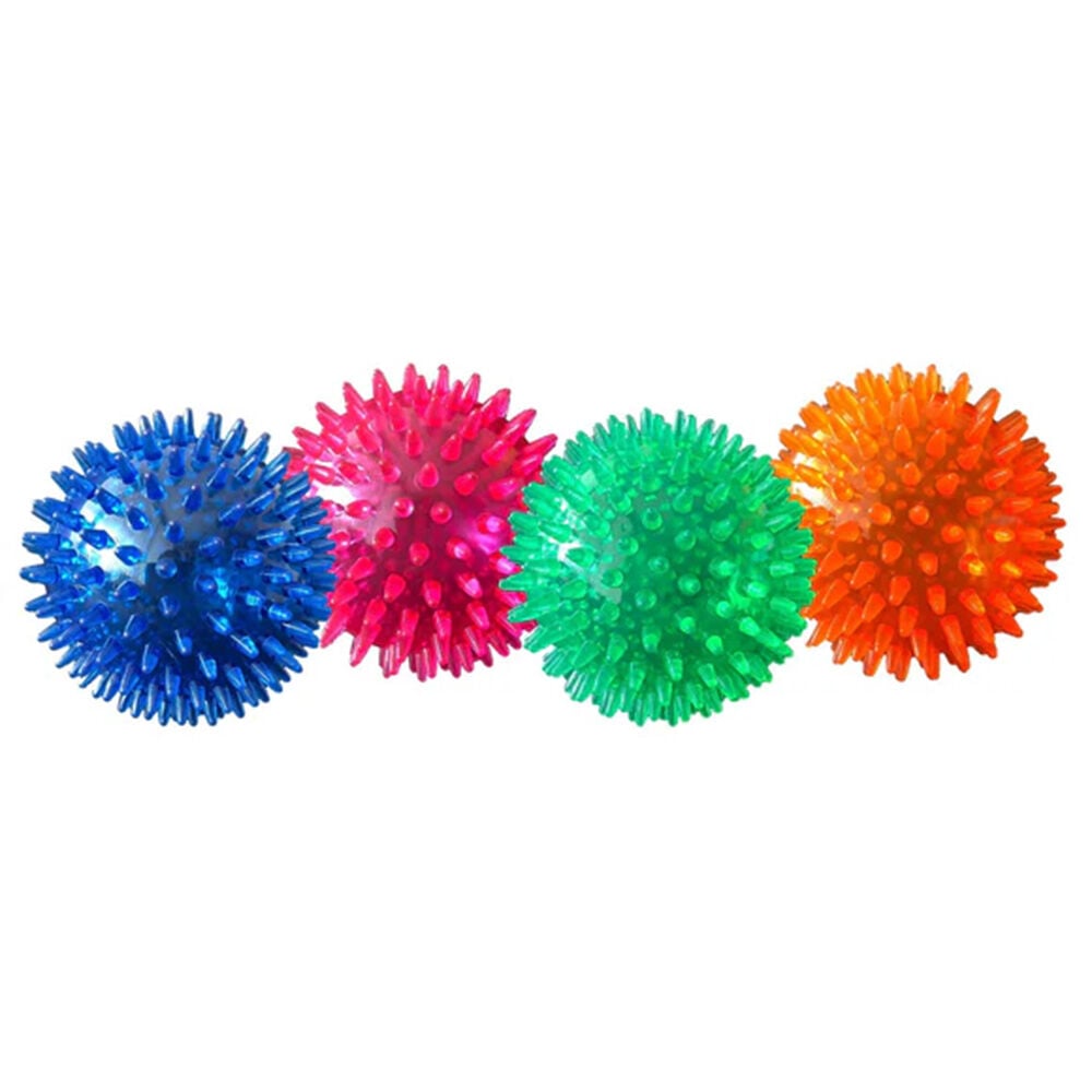 image of Assorted Small Gorilla Spiky Ball Dog Toy (Colors May Vary)