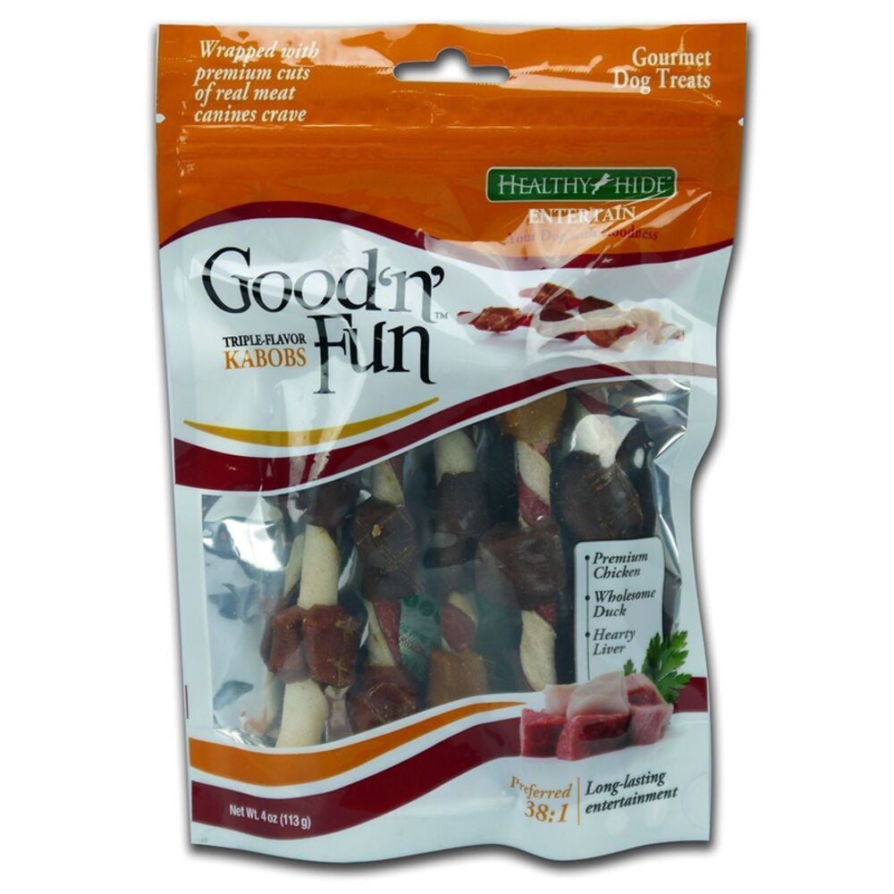 image of Good 'n' Fun Triple Flavor Kabobs, 3 pack
