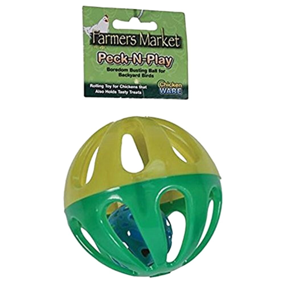 image of Poultry Ball Toy- Peck-N-Play, .5 in