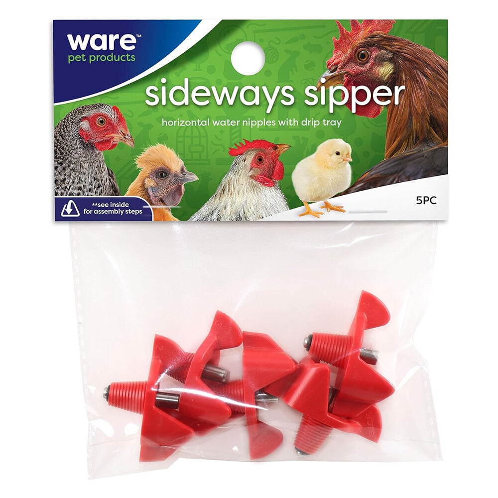 image of Horizontal Poultry Water Nipples- 5 pk