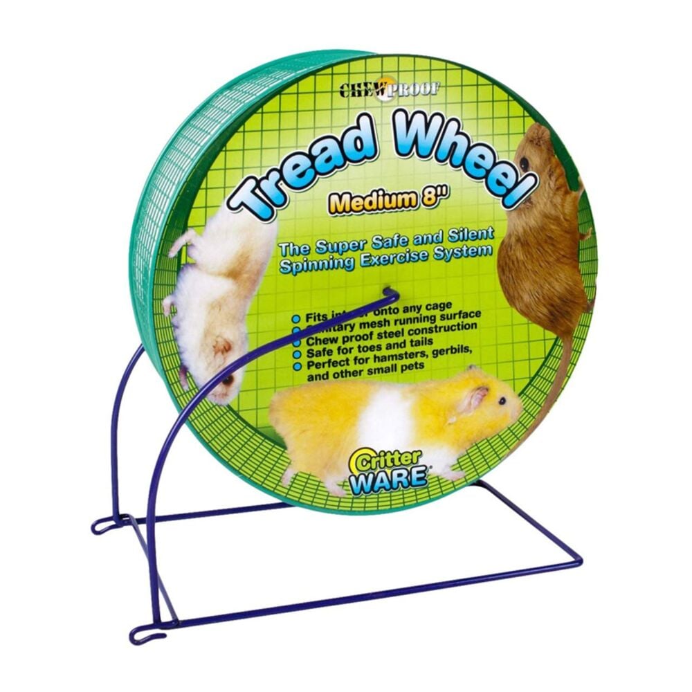 image of Metal Small Pet Tread Exercise Wheel, 8-in