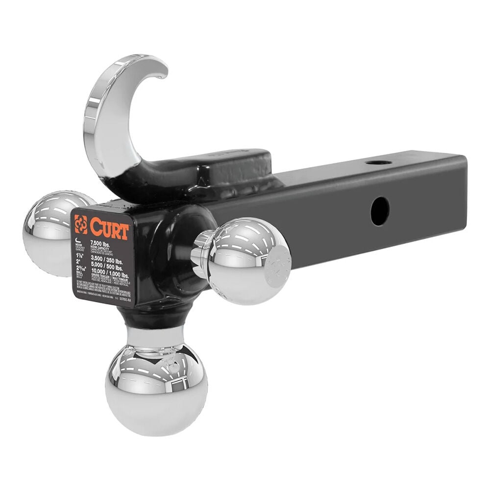 image of Multi-Ball Mount with Hook, 2 in Solid Shank