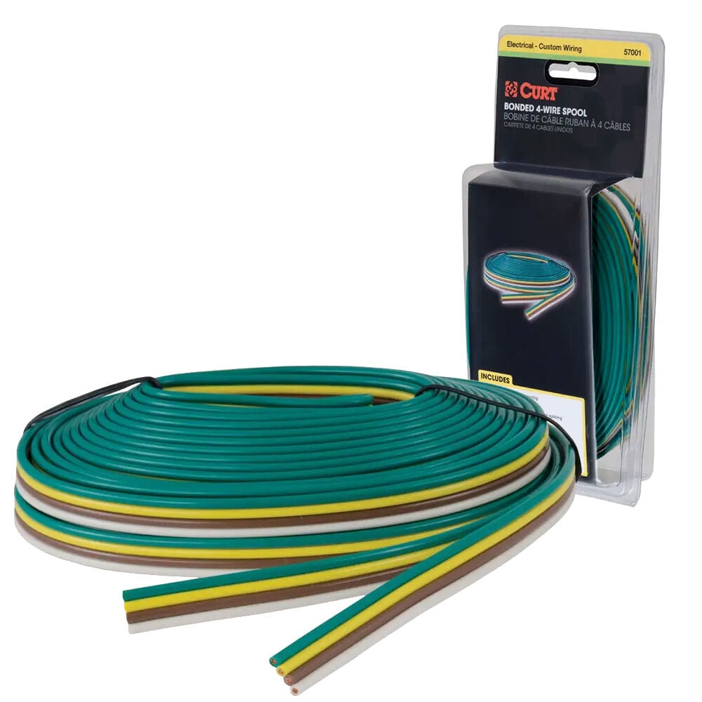image of Bonded 4-Way Trailer Wiring, 25 ft