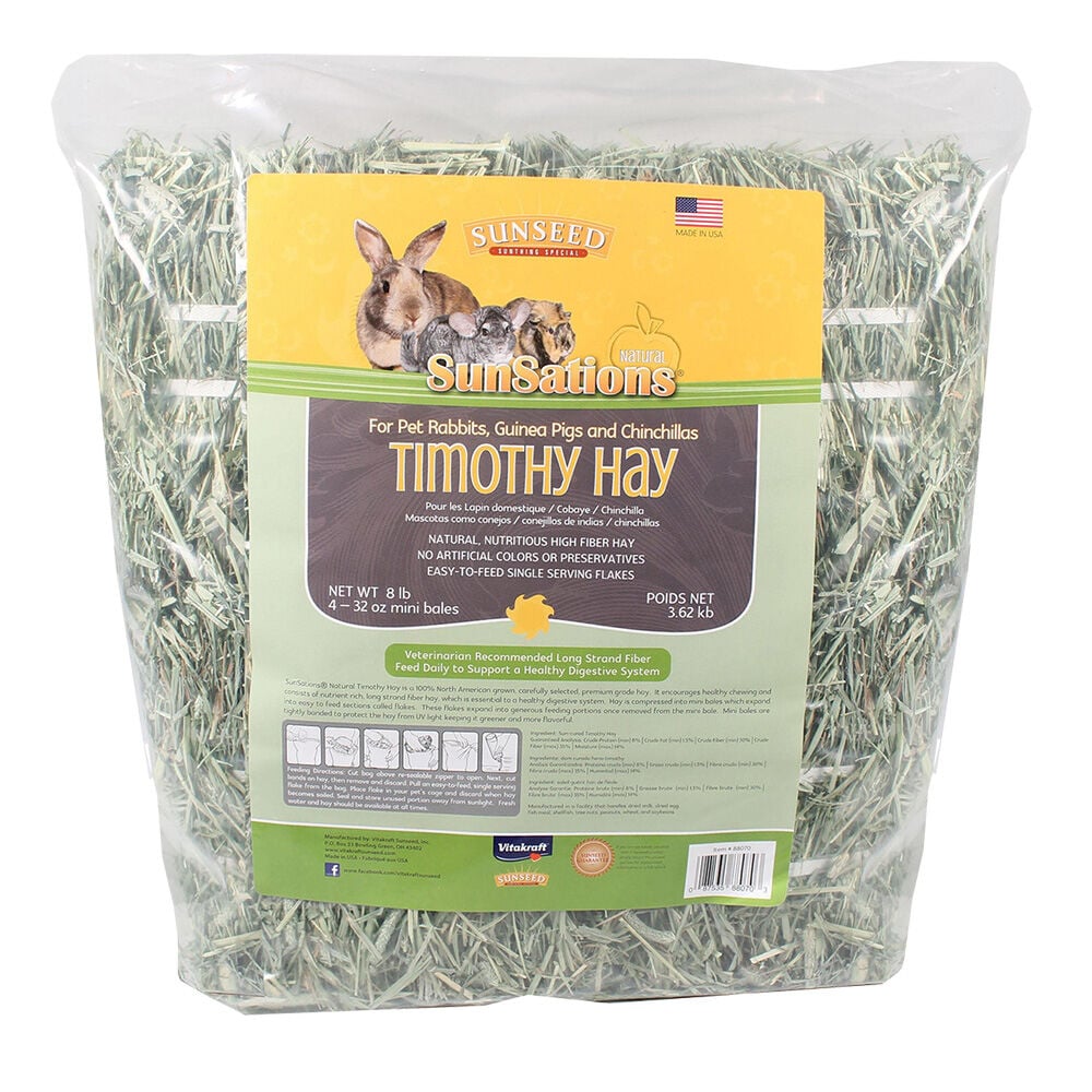 image of Sunsations Natural Timothy Hay, 8 lb