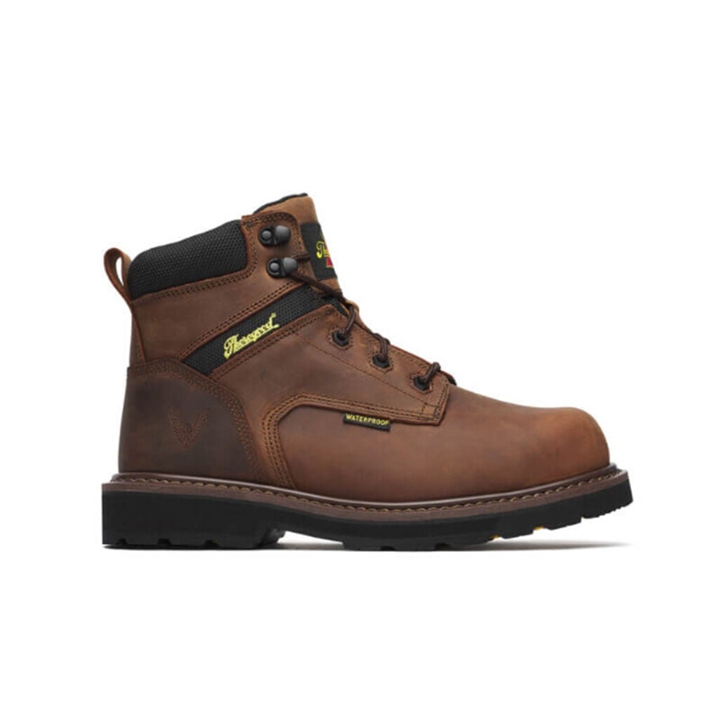 image of Men's 6 in. Waterproof Job Site Series Safety Toe Boots- Crazy Horse