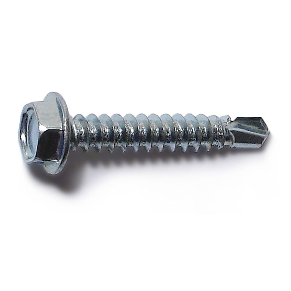image of 8 x 1 Hex Washer Self-Drilling Screws - 23063