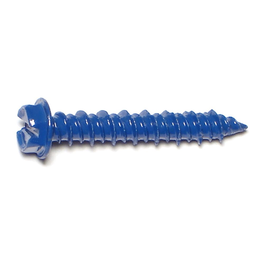 image of 3/16 x 1-1/4 Slotted Hex Concrete Screws - 23375