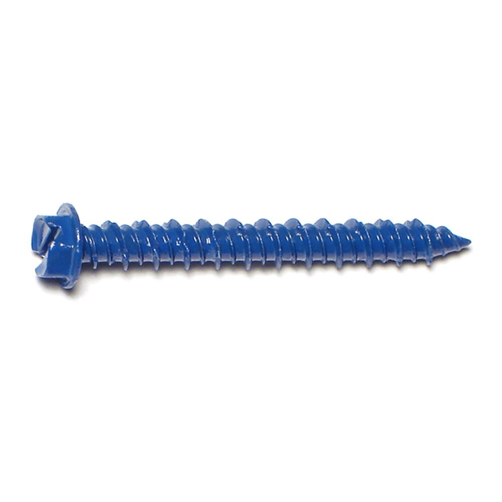 image of 3/16 x 1-3/4 Slotted Hex Concrete Screws - 23376